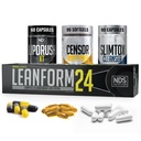 NDS Nutrition Maximum Strength Weight Loss - Reducer Appetite og Energy Booster - Glutamin, L- Carnitin, og CLA (LipoRush XT 60 Kapsler, Censor 90 Softgels, og Slim- Tox 90 Kapsler)