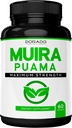 Muira Puama Root Extract 1000mg for mænd og kvinder - Premium Capsules - 60 Greve - Zero Fillers - Third Pay Testet - Gluten Free & Non- GMO - USA Made - Kvalitet Garanti - Testet for Potence & Renhed