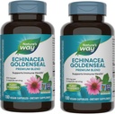 Nature 's Way Echinacea Goldenseal - 900 mg Echinacea 7 Herb Blend per 2- kapsel servering - For immunforsvar * - Med Cayenne Pepper, Gentian & Burdock - Gluten Free - 180 Veganske kapsler (pakke med 2)
