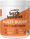 Jack & Pup Hund vitaminer og kosttilskud Multivitaminer til hunde - Bark Buddies Multi- Buddy Hund Multivitaminer Chewable Soft Chews Puppy Vitamin og Kosttilskud - (60ct)