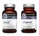 Livskvalitet Kinoko Platinum AHCC 750 mg og Oligonol Lychee Extract - for immunforsvar, sund aldring