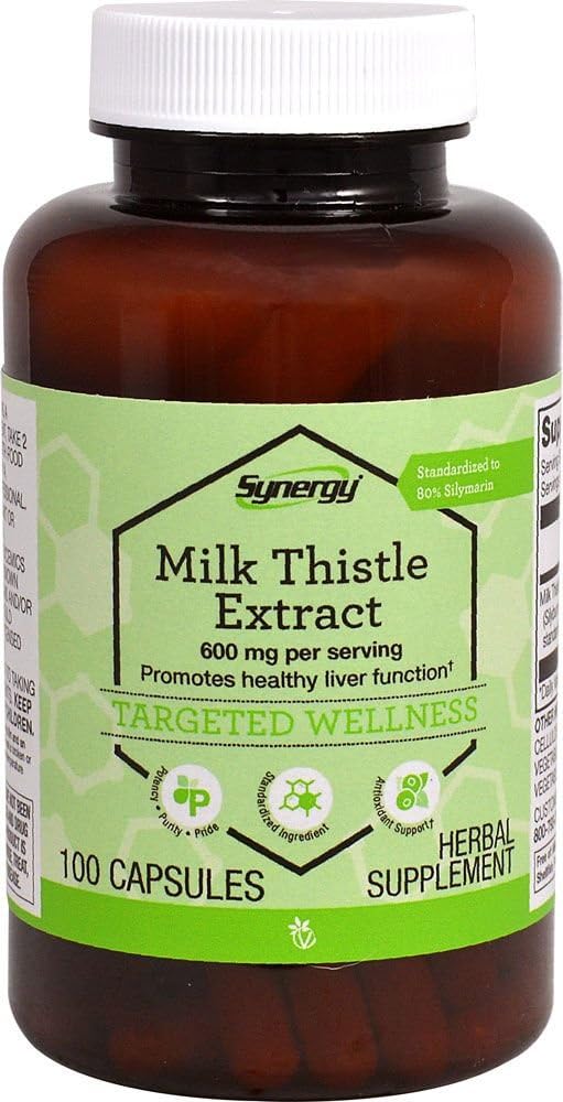 Vitacost Milk Thistle Extract - Standardized -- 600 mg per portion - 100 kapsler