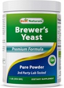 Bedste Naturals 100% Pure Brewers Yeast Powder - 16 oz - Understøttelse for øget brystmælksydelse under amning, Amning, fordøjelsessygdomme