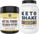 Venstre kyst Performance Keto MCT Pulver + Collagen og Keto Cheesecake Meal Erstatning