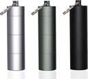 3 pakker Portable Keychain Pill Holder Case, EFFIET 3 Compartments Metal Pocket Emergency Pill Container Dispenser Box Udendørs medicin flaske Tin til daglig levering (blandet farve)