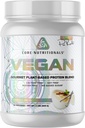 Core Nutritionals Vegan Gourmet Plant Based Protein Blend | with Vegan BCAAs | Lactose, Soy, Sugar, & Gluten Free | 21g Pea Protein | 2 Pound (Vanilla Cream)