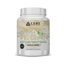 Core Nutritionals Vegan Gourmet Plant Based Protein Blend Dex124; med Vegan BCAAs Dex124; Lactose, Soy, Sugar, & Gluten Free Dex124; 21g Pea Protein Dex124; 2 Pund (Vanilla Cream)