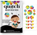 Quitch Mosquito Bite Itch Relief Patch, Efter Bite Insect Bite Behandling, Anti Itch Cream Alternativ, Insect Bite Relief, Cruise, Rejser og Camping Essential for børn