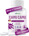 Organiske Camu Camu kapsler 2000mg • 124; High Natural Vitamin C, Kraftig Antioxidant Blend • 124; 60 Kapsler, Non- GMO, Gluten- fri, immunforsvar & hudsundhed
