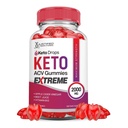 Justified Laboratories Keto Drops Keto ACV Gummies Extreme 2000MG Keto Drops Keto Gummies Advanced Formel Apple Cider Vinagar med Pomegranate Beet Juice Powder B12 Vegan Non GMO 60 Gummys