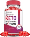 Justified Laboratories Keto Drops Keto ACV Gummies Extreme 2000MG Keto Drops Keto Gummies Advanced Formel Apple Cider Vinagar med Pomegranate Beet Juice Powder B12 Vegan Non GMO 60 Gummys
