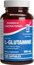Gratis formular L- Glutamin Supplement - Klinisk L Glutamin kapsler 500mg til Gut sundhed og immunforsvar - Kraftfuld Aminosyre Glutathione Precursor - Non- GMO & Lavet i USA - 100 Servere