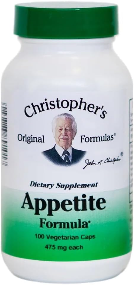 Christopher 's oprindelige formler Appetite Formel - 100 kapsler, Natural Herbal Blend for Appetite og fordøjelsesbalance