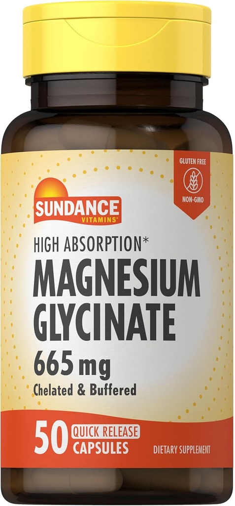 Sundance Magnesium Glycinat Kapsler 124; 665 mg