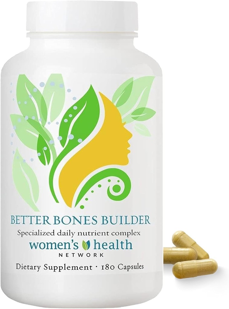 Bedre Bones Builder - 32-in-1 Calcium Kosttilskud til kvinder, 300mg Calcium med vitamin A, C, D3, K, og 300mg Magnesium, Zink Selen & Trace Mineraler til ben Styrke - 180 Tæl (30 dages forsyning)