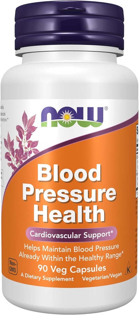 Now Supplements, Blood Pressure Health med MegaNatural ® -BP ™, Cardiovaskulær Support *, 90 Veg Kapsler