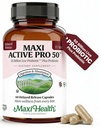Maxi Health Probiotic Plus Ultimate Prebiotic Advanced Live Probiotika Formel - 50 Millioner Live Aktiv Probiotisk - 15 Stammer - Ultra Beskyttelse - Aktiv Pro- 50- 60 Tæl