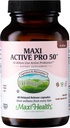 Maxi Health Probiotic Plus Ultimate Prebiotic Advanced Live Probiotika Formel - 50 Millioner Live Aktiv Probiotisk - 15 Stammer - Ultra Beskyttelse - Aktiv Pro- 50- 60 Tæl