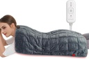 Comfytemp Weighted Heating Pad 17"×33" for Back & Cramps, Extra Large Electric Heat Pad, Birthday Days Gifts for Mom Women Men Dad, Full Body Heated Pad, Deeper Muscle & Pain Relief