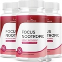 IDEAL YDEEVNE (3 Pack) Cognigence Focus Nootrop Memory Booster Supplement piller (180 kapsler)