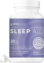 NERVE RENEW Sleep Aid - Kosttilskud til bedre søvn - 30 kapsler - værker hurtigt - genert All- Natural Herbal og Vitamin Formel med Melatonin, Magnesium, Zink, Aminosyrer, Herb Ekstrakter