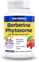 Enzymedica, Berberine Phytosome, 9.6X Bedre biotilgængelighed, høj potens Natural Vegan Kosttilskud til metabolisk support, 60 kapsler