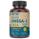 DEVA Vegan Omega-3 DHA Supplement, Once- Per- Day Softgel 200 MG, Carrageenan Free, Gelatine Free, Non- Fish, Algae Oil, Omega-3 Fedtsyrer - 90 Softgels