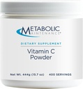 Metabolisk vedligeholdelse C-vitamin Pulver - 1100 mg Pure Ascorbic Acid Antioxidant + immuntilskud - Easy Drink Add- in (15, 7 oz / 400 Servering)