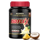 ALLMAX Nutrition ISOFLEX Whey Protein Isolate, Ananas Coconut - 2 LB - 27 Bedste Protein Per Scoop - Zero Fat & Sugar - 99% Lactose Free - Gluten Free & Soy Free - Ca. 30 Servere