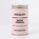 Vitality - Pure Organic Snow Svamp 10: 1 Dual Extract - 100% Fruiting Kroppene - Hamp Bag Inkluderet - Tilføj til vand / te / kaffe / smoothies - 125 Bedste