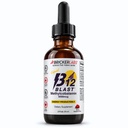 Bricker Labs B12 Blast Methylcobalamin 5000mcg, Great Tasting Sublingual Liquid Energy Vitaminer -Vegan B12 Vitaminer, Vedvarende energi og Cellular Health Supplement - 59- Day Serveringer