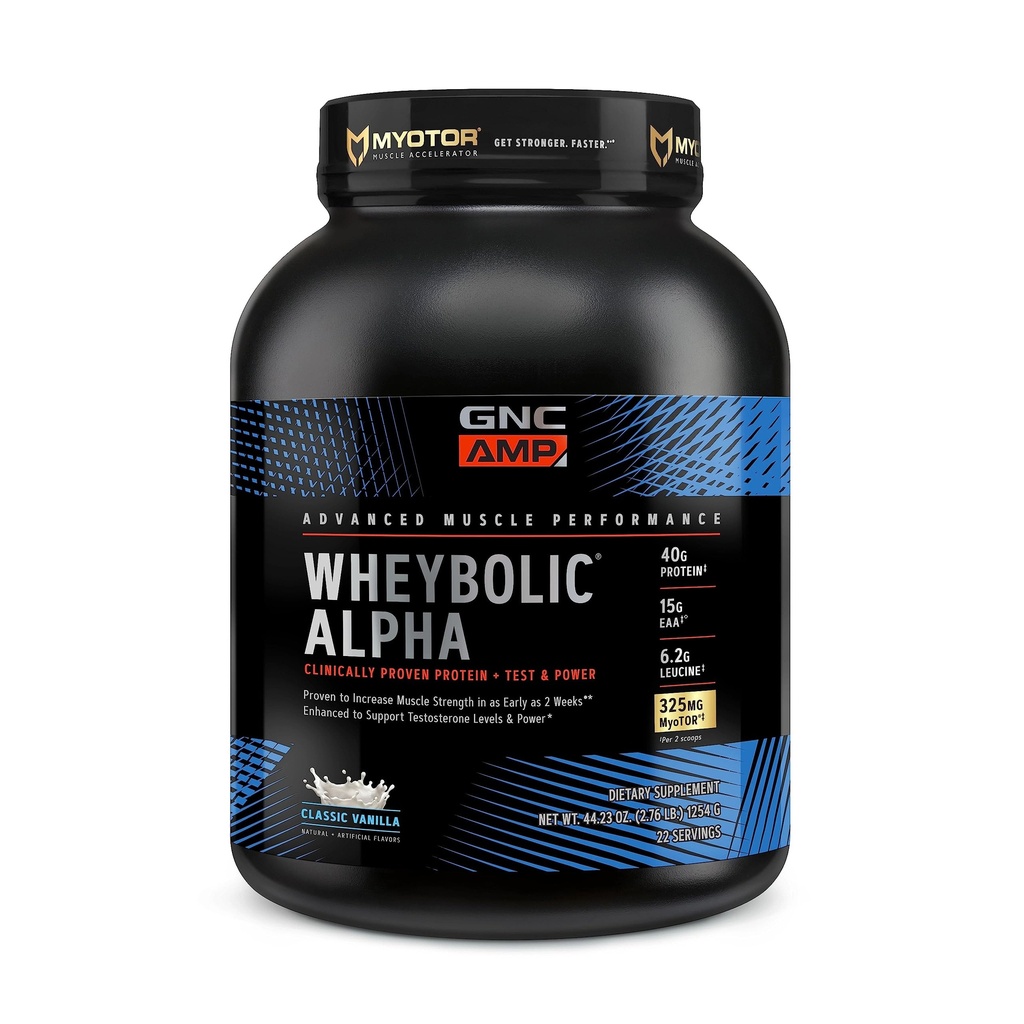 GNC AMP Wheybolc Alpha - Classic Vanilla (22 Servere)