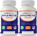 Vitamatic Apple Pectin 700mg - 120 Vegetariske kapsler per flaske