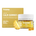 Troomy Reishi Calm Gummies Natural Pineapple Peach Flavor, Gelatin-Free, Gluten-Free, and Vegetarian - 30 Count