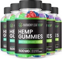(5 Pack) Harmony Leaf Gummies - Harmony Leaf Hamp Gummies Advanced Strength Formel, Harmony Leaf Hamp Gummies Gummies 25mg Per Gummies 1500mg Per Flaske Supplement (300 Gummies)