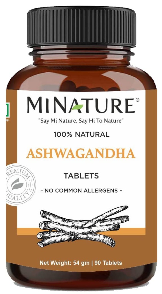Ashwagandha Tablet- 90 Tablets, 1000 mg by mi Nature