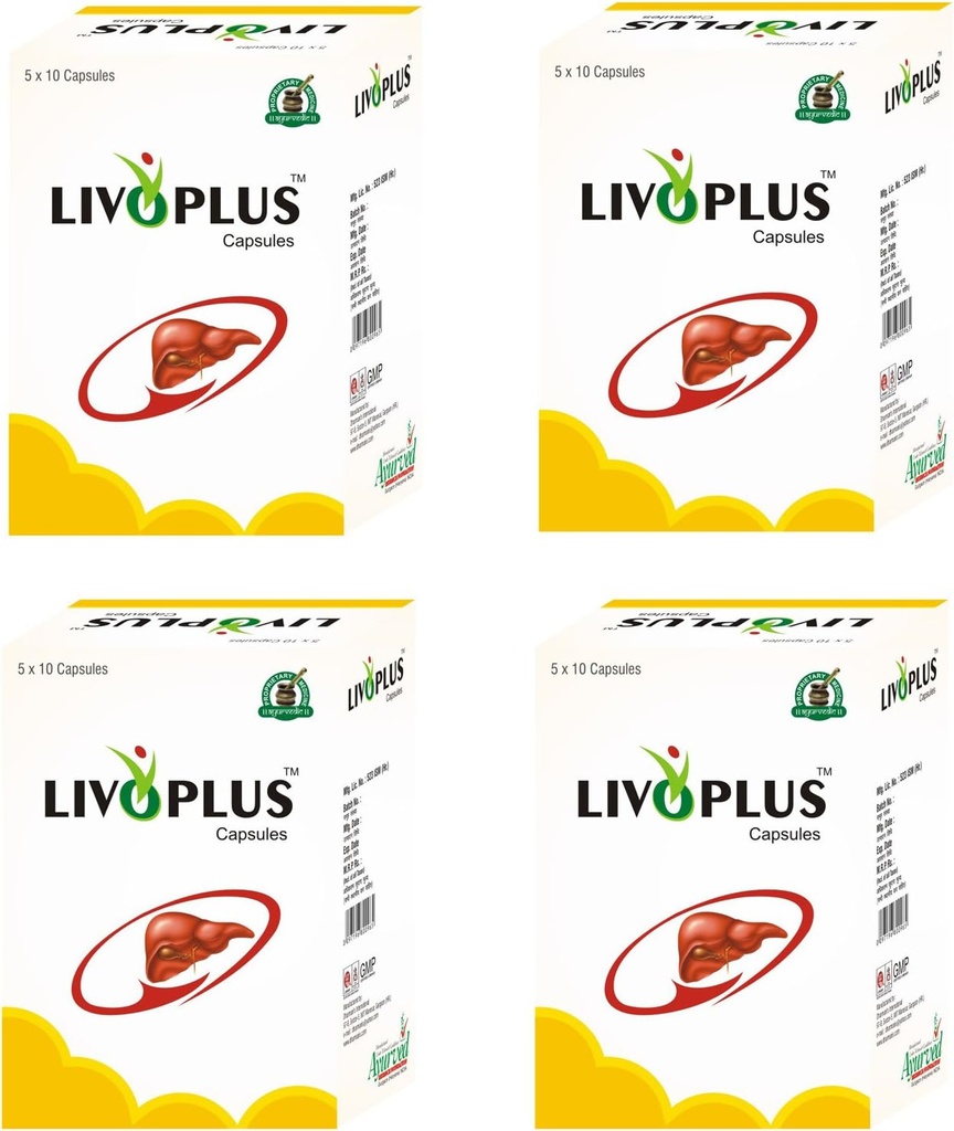 Livoplus lever sundhed supplement, naturlige lever renser, Detox & Reparation Pure Herbal Formel for mænd og kvinder - 200 kapsler