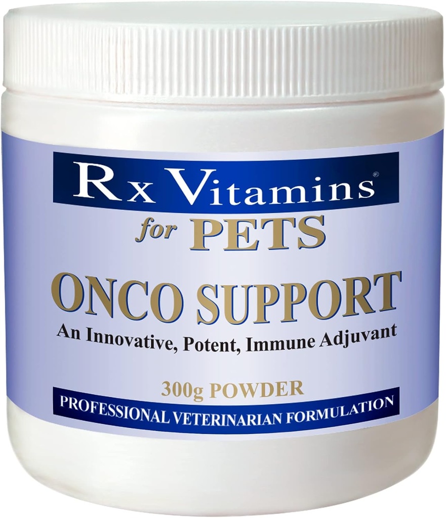 Rx Vitaminer Onco support immunsupplement til hunde & katte - Anti Inflammatorisk for hunde - Kat immunstøtte med Spirulina pulver - 300g