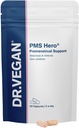 DR.VEGAN PMS Hero, PMS Support for Women and Bloating Relief Formel med Shatavari, Dong Quai, Mælkebøtte Root og KSM- 66 Ashwagandha, 60 Kosttilskud
