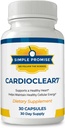 KardioClear7 - Coenzym Q10 (CoQ10) 100mg og PQQ 10mg Heart Health Supplement med Shilajit - Understøtter cirkulering, cellulær energi & cardiovaskulær sundhed - 30 kapsler