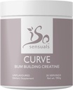 IsoSensuals Curve Bum Building Creatine - Micronized 200 Mesh for Smooth Muscle Builder for Women, Creatine Women Enhancer, Energy Supplement for Booty Gains. 30 Unflavored Perfect Peach Servings