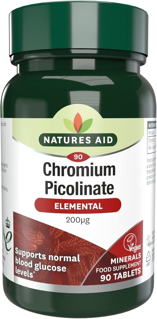 Natur Støtte Chrom Picolinat