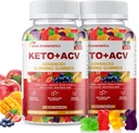 (2 Pack) Keto Apple Cider Vinciale Gumies, Keto ACV Gummy Diet Supplement, Advanced 1500mg ACV Gummies med Folate, B12 B6 og Keto Support til kvinder Mænd, Gelatin- fri, Vegan & Non- GMO (Multi- Flavor)