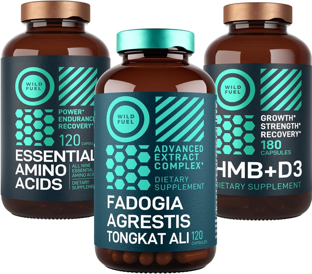 WILD FUEL Aminosyrer, HMB og Fadogia Agrestis Complex Power & Potential Bundle