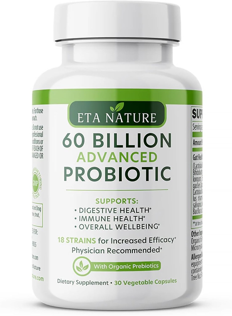 Advanced Probiotics for Men - Probiotics for Digestive Health, Gut Support and Immunity