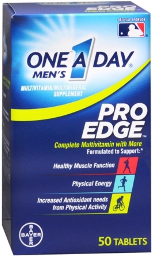 One- A- Day Mænd Pro Edge Multivitamin, 50- Tablet flaske