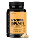 Nootrix Prime Brain Nootrop Supplements 124; Understøtter hukommelse, Mental Focus, kognitiv sundhed & energi; 124; fremmer sund mood & hjerne funktion; 124; Ginkgo Biloba, Lions Mane & L Theanine Beeg 124; 90 Kapsler