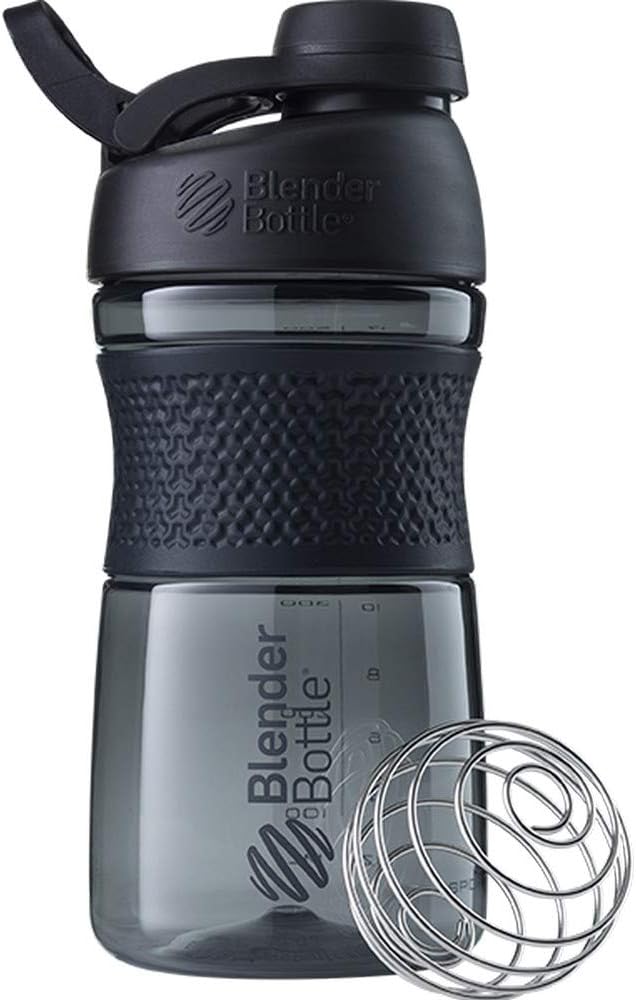 BlenderBottle 20-Ounce Rose and Black Protein Shaker Bottles with BlenderBall Wire Whisk
