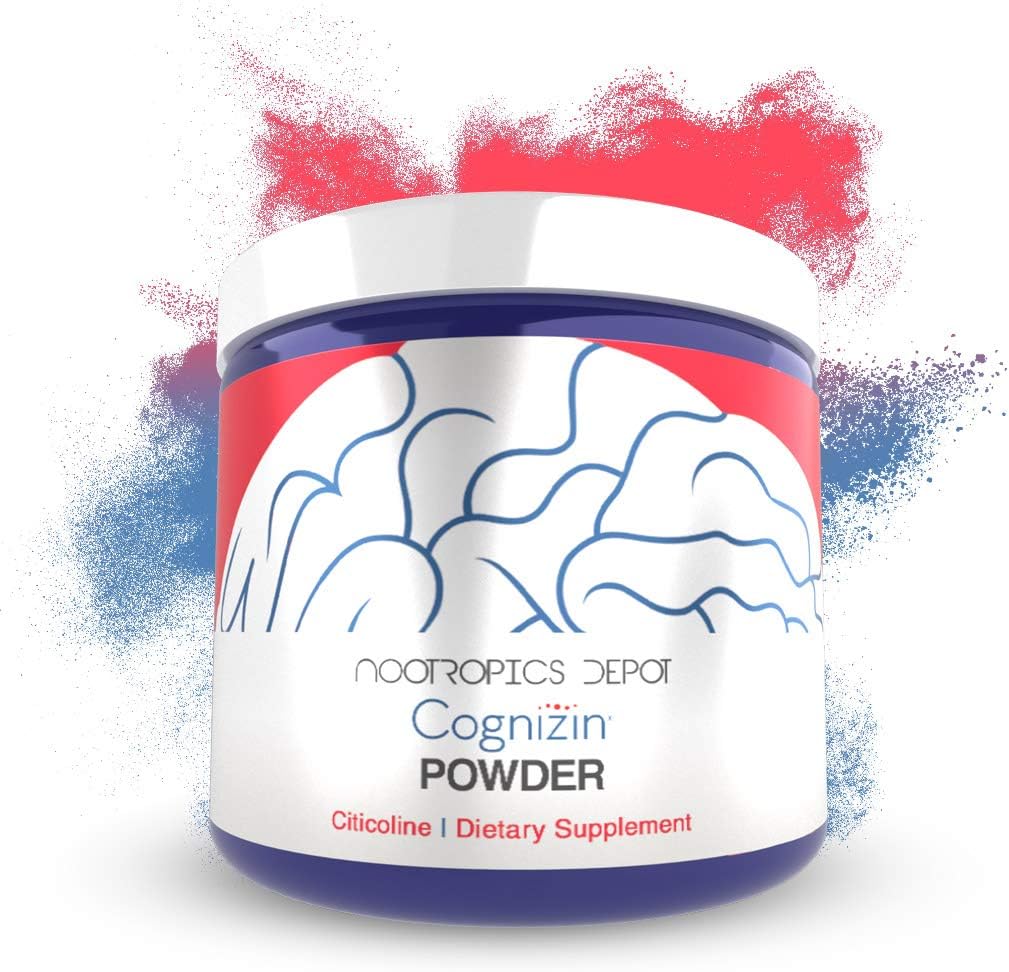 Nootropics Depot Cognizin Citicoline Powder Note 124; 60 Bedste Supplement 124; Cholin Supplement 124; Brain Health Supplement