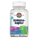 KAL Immunoraptor Kids immunforsvar Chewables, C-vitamin og zink til sund cellefunktion, Dinosaur udformet, Orange Flavor, Gluten, Lactose, og Peanut- Free, Sødet med Xylitol, 60 Servere